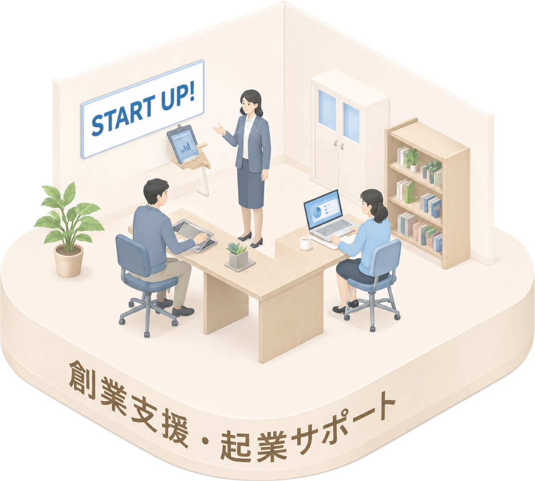 創業支援・起業サポートのイメージ